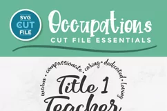 Title 1 teacher svg, a Title One svg for remedial reading Pinterest tall image