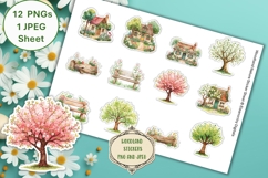 12 Cute Woodland stickers PNG and JPEG Product Image 1