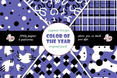 Very Peri digital paper, Abstract modern seamless patterns Product Image 1