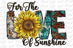 For the Love of Sunshine, Sublimation Design for T-shirt Product Image 1