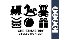 Christmas toy collection with teddy bear rocking horse Product Image 1