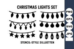 Christmas lights with star and ball shaped bulbs Product Image 1
