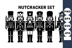Nutcracker vector illustration with six traditional sold Product Image 1