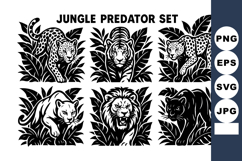 Jungle predator with tiger lion jaguar and panther Product Image 1