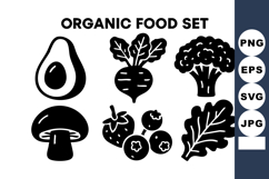 Organic food with avocado beetroot broccoli mushroom Product Image 1