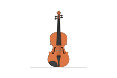Classic wooden violin in a minimal style showcasing elegant Product Image 1