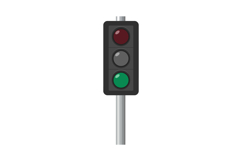 Traffic light vector illustration with red green signals on Product Image 1