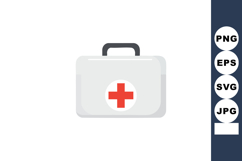 Medical first aid kit with red cross symbol on white case fo Product Image 1