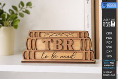 To Be Read Shelf Decor Laser Cut | Shelf Sitter | Home Decor Product Image 1