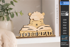 To Be Read Shelf Decor Laser Cut | Shelf Sitter | Home Decor Product Image 1
