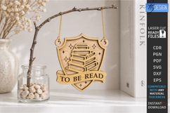 To Be Read Shelf Decor Laser Cut | Hanging Home Decor | CNC Product Image 1