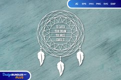 To Catch Your Dream You Must Chase It Papercut Product Image 1