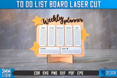 To Do List Board Laser Cut Bundle| Weekly Planner SVG Design Product Image 11