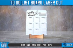 To Do List Board Laser Cut Bundle| Weekly Planner SVG Design Product Image 3