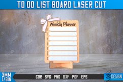 To Do List Board Laser Cut Bundle| Weekly Planner SVG Design Product Image 4