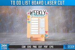 To Do List Board Laser Cut Bundle| Weekly Planner SVG Design Product Image 8
