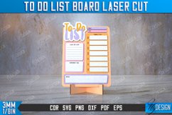 To Do List Board Laser Cut Bundle| Weekly Planner SVG Design Product Image 9