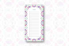 Folk Flower To do list template | To do list Product Image 1