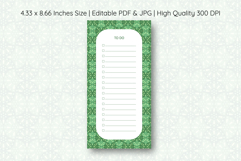 Ogee Pattern To Do List Template | To do list Product Image 1