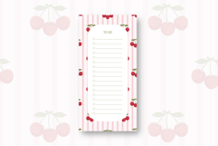 To do list template with Cherries | To do list Product Image 1