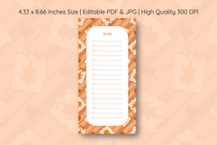 Fall Coquette Stripe To Do List | To do list Product Image 1