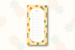 To do list template with pineapples | To do list Product Image 1