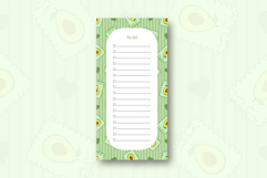To do list template with avocado stipe | To do list Product Image 1