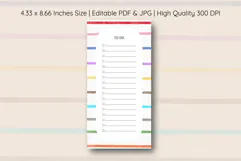 Watercolor Colorful Stripe To Do List | To do list Product Image 1