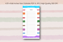 Watercolor Colorful Stripe To Do List | To do list Product Image 1