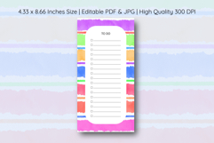 Watercolor Colorful Stripe To Do List | To do list Product Image 1