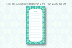 Ogee Pattern To Do List Template | To do list Product Image 1