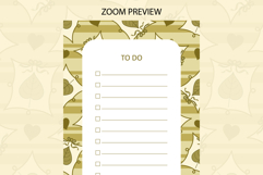 Fall Coquette Stripe To Do List | To do list Product Image 2
