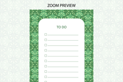 Ogee Pattern To Do List Template | To do list Product Image 2
