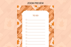 Fall Coquette Stripe To Do List | To do list Product Image 2