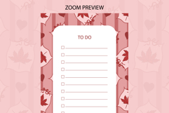 Fall Coquette Stripe To Do List | To do list Product Image 2