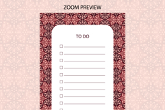 Ogee Pattern To Do List Template | To do list Product Image 2