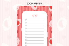 To do list template with Watermelon Stripe | To do list Product Image 2