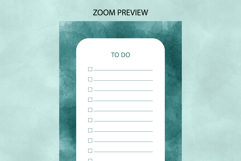 Watercolor Green Splash To Do List | To do list Product Image 2