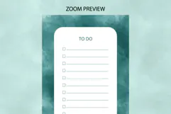 Watercolor Green Splash To Do List | To do list Product Image 2