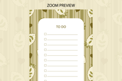 Fall Coquette Stripe To Do List | To do list Product Image 2