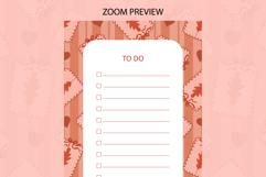 Fall Coquette Stripe To Do List | To do list Product Image 2