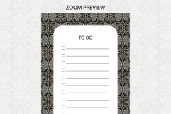 Ogee Pattern To Do List Template | To do list Product Image 2