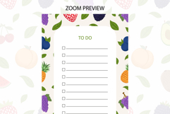 Summer Fruits To Do lIst Template | To do list Product Image 2
