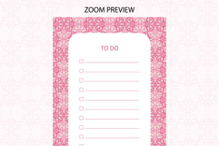 Ogee Pattern To Do List Template | To do list Product Image 2