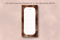 Watercolor Brown Splash To Do List | To do list Product Image 1