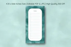 Watercolor Green Splash To Do List | To do list Product Image 1