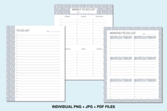 planner pages printable for daily weekly monthly use