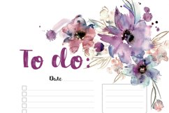 To Do Printable Floral Planner Product Image 2