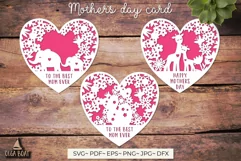 To the best mom ever papercut being used as a Happy Mothers day card