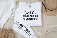 To The World You Are Sleeve SVG, Positivity SVG Design Product Image 2
